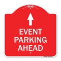 Signmission Designer Series Sign-Parking Sign & Post Kit, Red & White Aluminum Sign, 18" x 18", RW-1818-23366 A-DES-RW-1818-23366